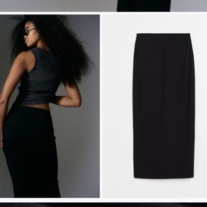 H&M ribbed pencil skirt